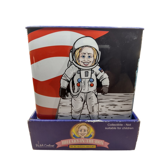 Hillary-in-the-Box 2008 Pop Art Creations Hillary Clinton Novelty - Picture 7 of 11